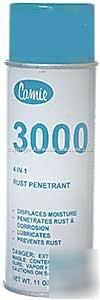 Camie 3000 4-in-1 rust penetrant lubricant cleaner can