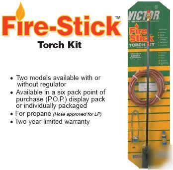 Victor 0384-1251 hs-101 fire-stick torch kit w/r-lp reg