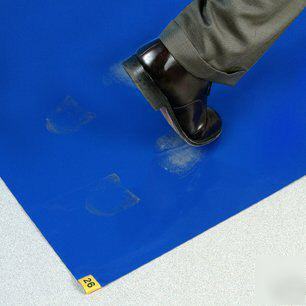 Blue tacky / sticky floor mat 24