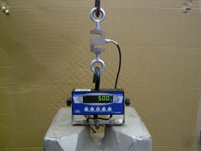 Dynamometer-tensil tester-load cell-peak hold-500LBS.
