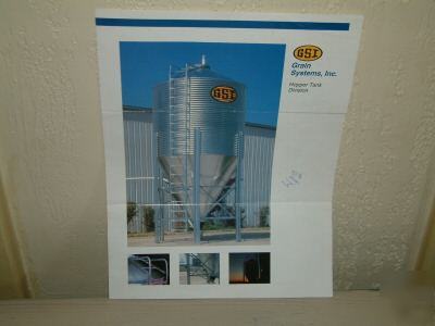 New gsi hopper bottom grain bin 4K bu cap never erct