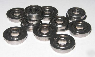 New stainless steel flanged bearing, 5MM x 13MM x 4MM, 