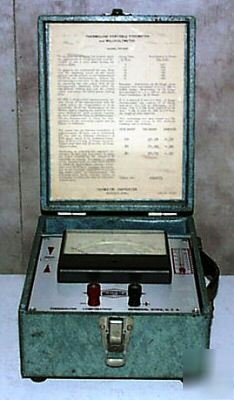 Vintage meter thermolyne 2-in-1 electric & temperature 