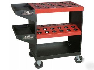 Huot cnc tool cart holds 96, R8 or #4 morse taper 