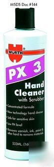 Wurth px 3 hand cleaner ( for paint, ink, & varnish)