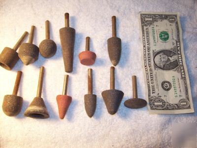 (12) various geometry grinding stones, machinist, tool