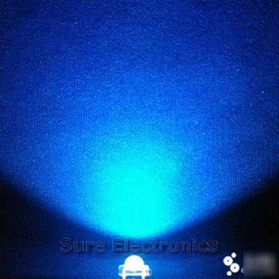 50 pcs 5MM blue piranha led 400MCD & free resistor