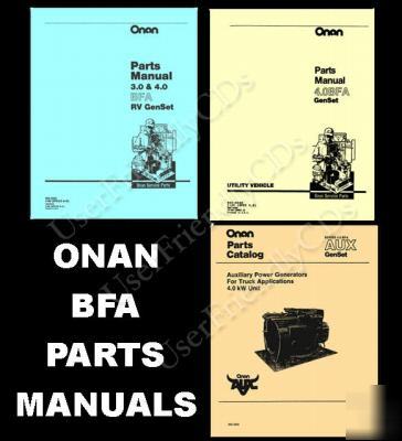 Onan bfa rv utility aux genset parts manual -32 manuals