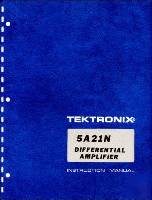Tek tektronix 5A21N operation & service manual