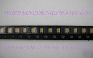 100X smd smt leds 1206 uv ultra violet free ship