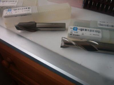 New 4 putnam hss 2FL endmills end mill 7/8 3/4