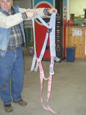 Safety harness for lift equipment/boom truck, etc