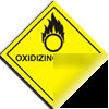 Oxidising agent sign-adh.vinyl-100X100MM(ha-009-ab)