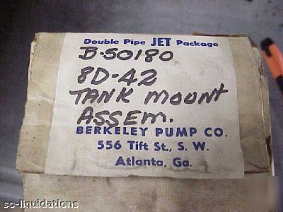 1 lot of 2, tank mount assembly, berkley pump company
