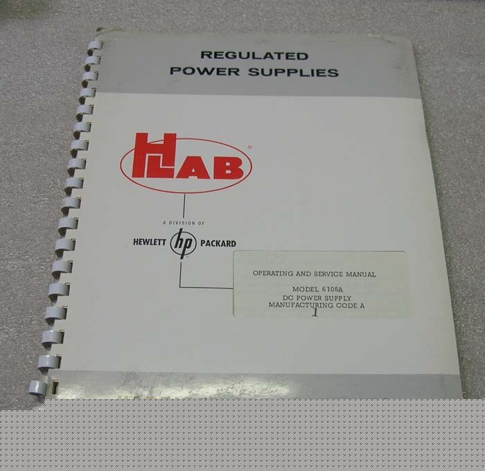 Hp 6106A dc power supply operating + service manual []
