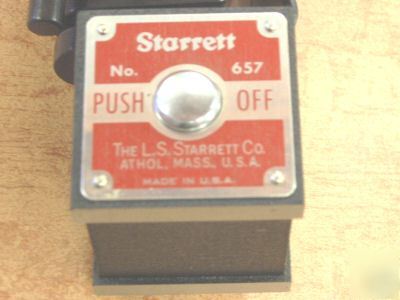 New starrett 657-1 universal indicator holder magnetic