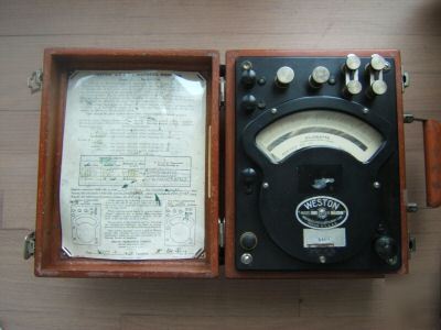 Weston ac/dc wattmeter model 310 - certified in 1973