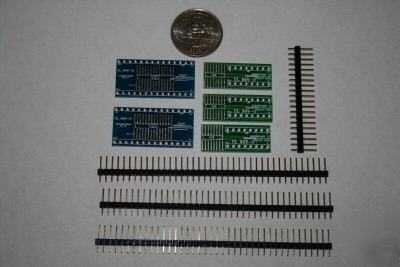 Soic to dip adapter 16-pin and 28-pin (5-pack)