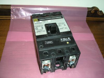 Square d 200A 600V 2 pole KAL26200 molded case breaker 