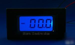 3Â½ digital blue lcd dc 0~Â±200V volt panel meter