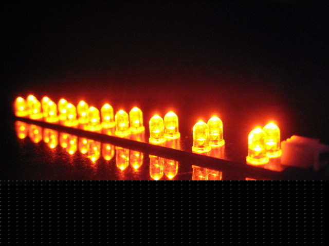 F s/h 5PCS 180MM rigid led strip w/18PCS orange leds
