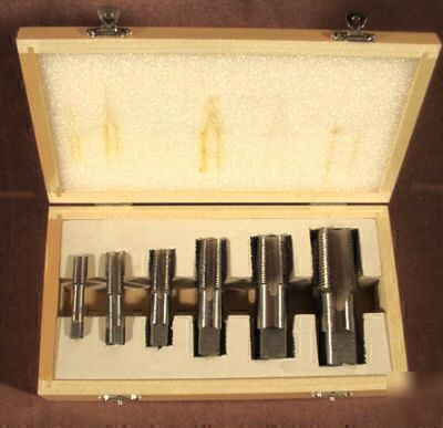 6 pc npt pipe taps set 1/8