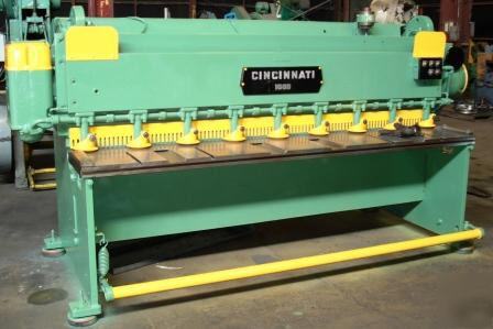 10GA. x 8' cincinnati #1008 power squaring shear