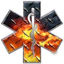 Emt ems mfr medic decal reflective 4