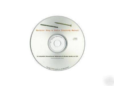 Machine shop & tools - training machinist manuals cd