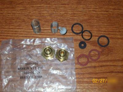 Bradley repair kits (3) for stop/strainer