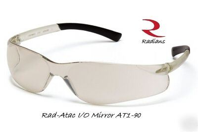 Radians rad-atac wrap around safety glasses i/o mirror
