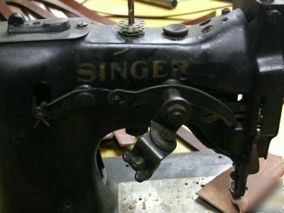 Singer industrial leather sewing machine no 