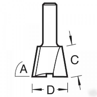 Trend router - dovetail cutter =100 degrees x 14MM dia.