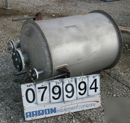 Used: tank, 125 gallon, stainless steel, vertical. 30