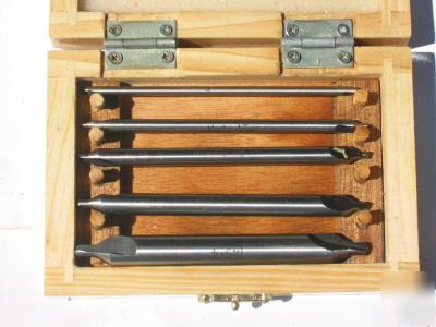 5 pcs hss combined drills & countersinks 