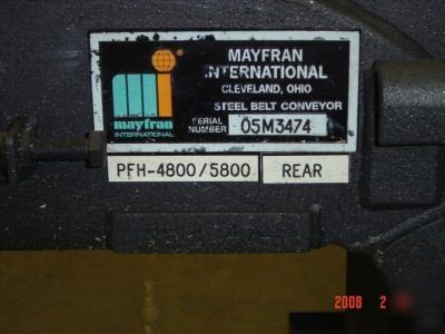 Mayfran steel belted chip conveyor