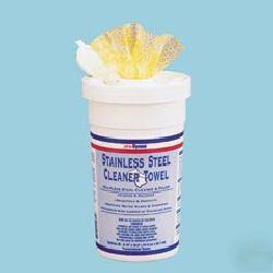 Stainless steel cleaner towels 180 towels dym 91930