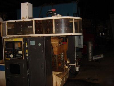 Tsugami horiz cnc machining center 7 pallets fanuc 11
