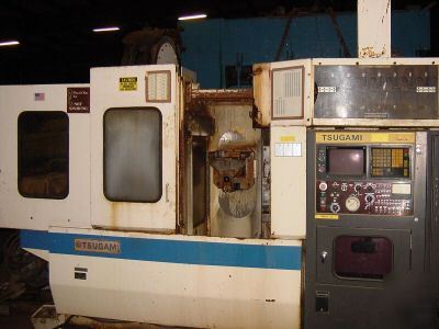 Tsugami horiz cnc machining center 7 pallets fanuc 11