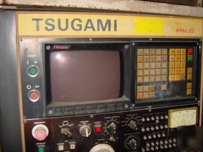 Tsugami horiz cnc machining center 7 pallets fanuc 11