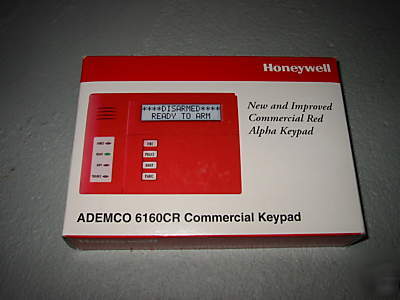 New 6160CR red alpha keypad honeywell ademco 