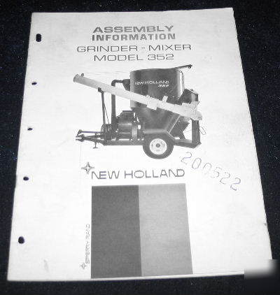 New holland model 352 grinder mixer