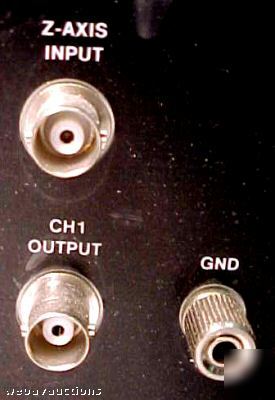 Oscilloscope gw gos-622 20 mhz 2 channel show sample 8