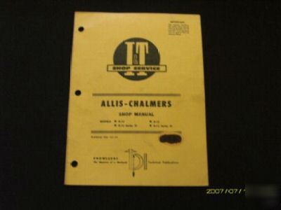 Allis chalmers i&t manual D10 D12 series iii