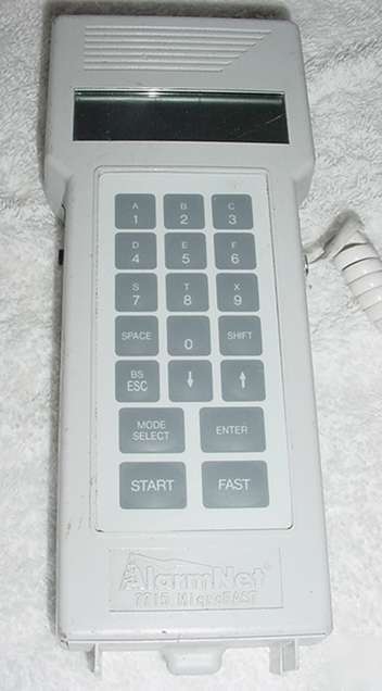 Ademco 7715 alarmnet microfast alarm programmer 