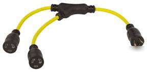 New ( ) twist-lock (y) adapters 20AMP 12/3