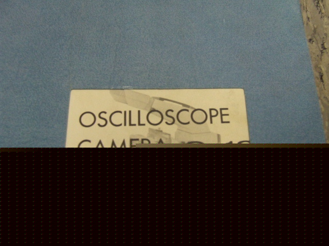 Tektronix oscilloscope camera c-12 instruction manual