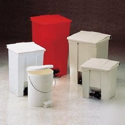 12 gallon fire-safe plastic receptacle-rcp 6144 red