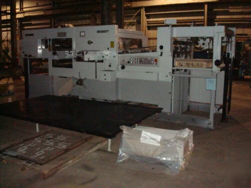 Bobst sp 102-e 250 ton autoplaten die cutter