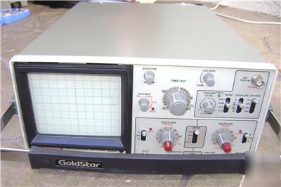Goldstar oscilloscope os-7020A 20MHZ dual channel